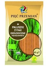 Paluszki żytnie pełnoziarniste 45 g - Pięć Przemian (EKO)