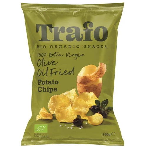 Chipsy ziemniaczane smażone na oliwie z oliwek 100 g - Trafo (EKO)