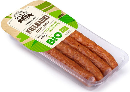 Kiełbaski roztoczańskie 115 g - Wasąg (EKO)