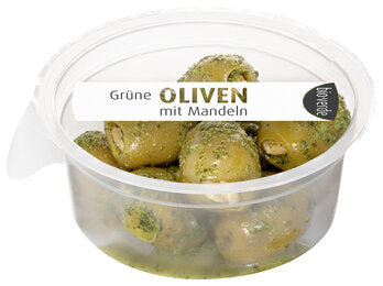 Oliwki zielone nadziewane migdałami z ziołami 80 g - Bio Verde (EKO)