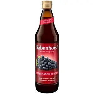 Sok winogronowy z czerwonych winogron z żelazem 750 ml - Rabenhorst