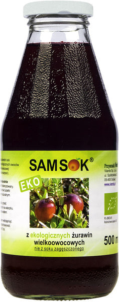 Sok z żurawiny wielkoowocowej NFC 500 ml - Viands (EKO)